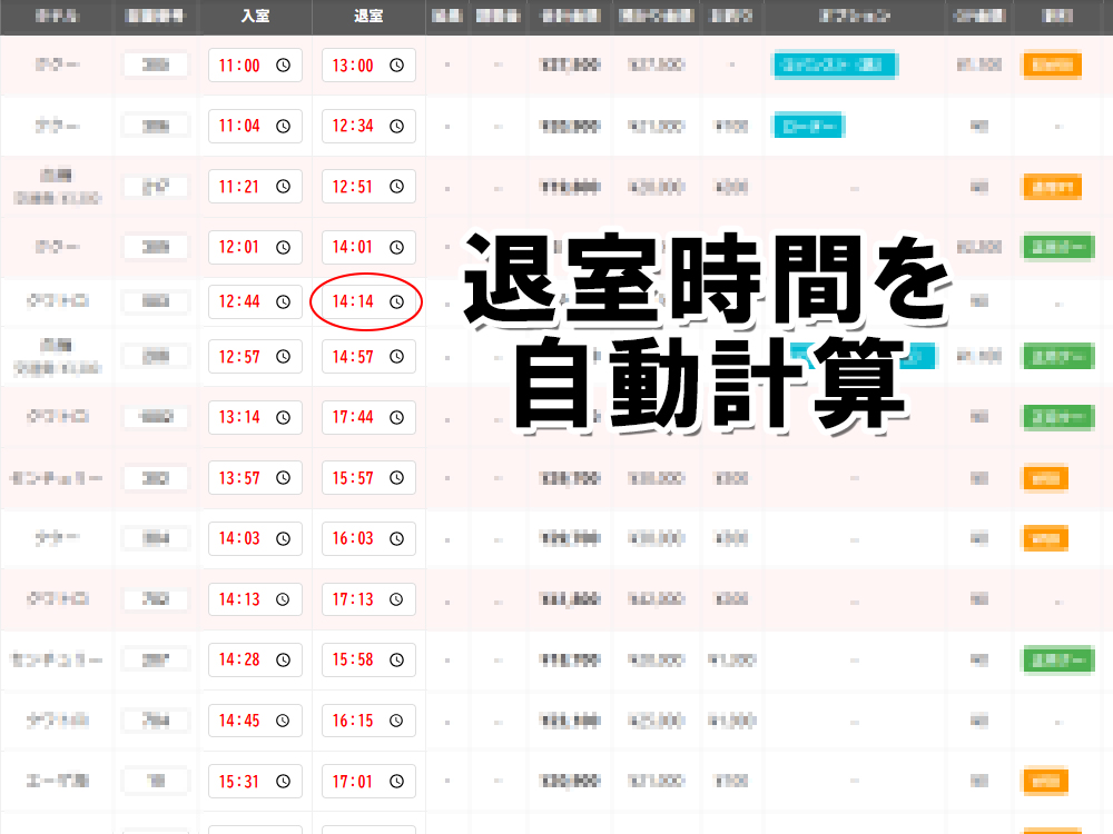 退室タイマー